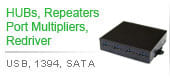 HUBs,Repeater,Port Multiplier | USB, 1394, SATA 