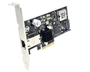 GE10P-PCIE4XG303 | Multi-Gigabit (10G/ 5G/ 2.5G/ 1000BASE-T/ 100BASE-TX/ 10BASE-Te) Ethernet (POE+) to PCI Express x4 Gen 3 Host Card